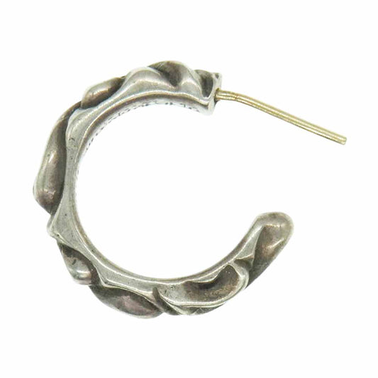 CHROME HEARTS クロムハーツ（原本無） HOOP SCROOL スクロール フープ ピアス シルバー系【中古】