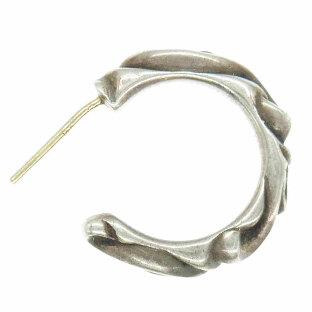 CHROME HEARTS クロムハーツ（原本無） HOOP SCROOL スクロール フープ ピアス シルバー系【中古】
