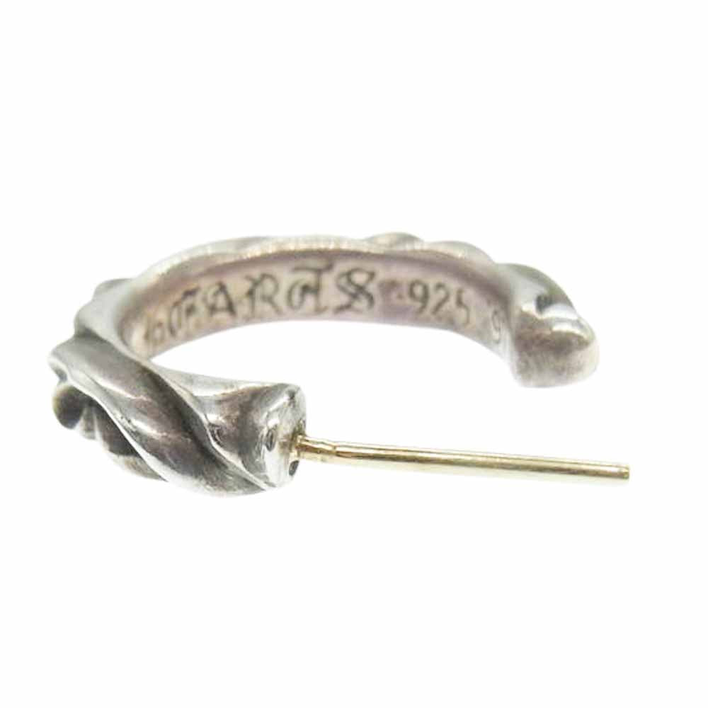 CHROME HEARTS クロムハーツ（原本無） HOOP SCROOL スクロール フープ ピアス シルバー系【中古】