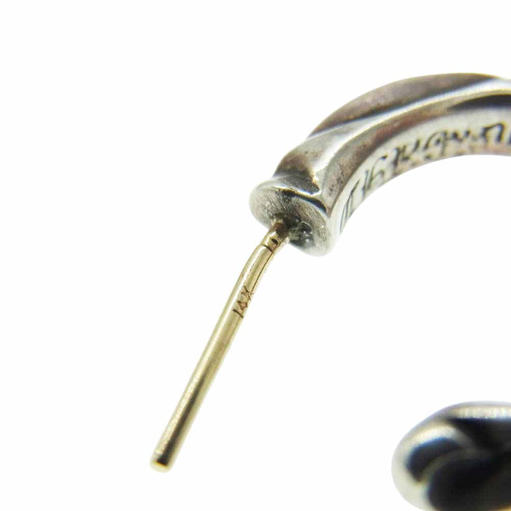 CHROME HEARTS クロムハーツ（原本無） HOOP SCROOL スクロール フープ ピアス シルバー系【中古】