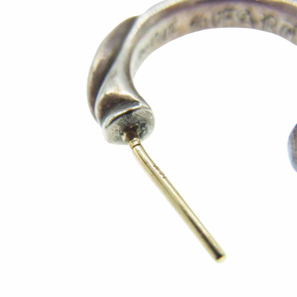 CHROME HEARTS クロムハーツ（原本無） HOOP SCROOL スクロール フープ ピアス シルバー系【中古】