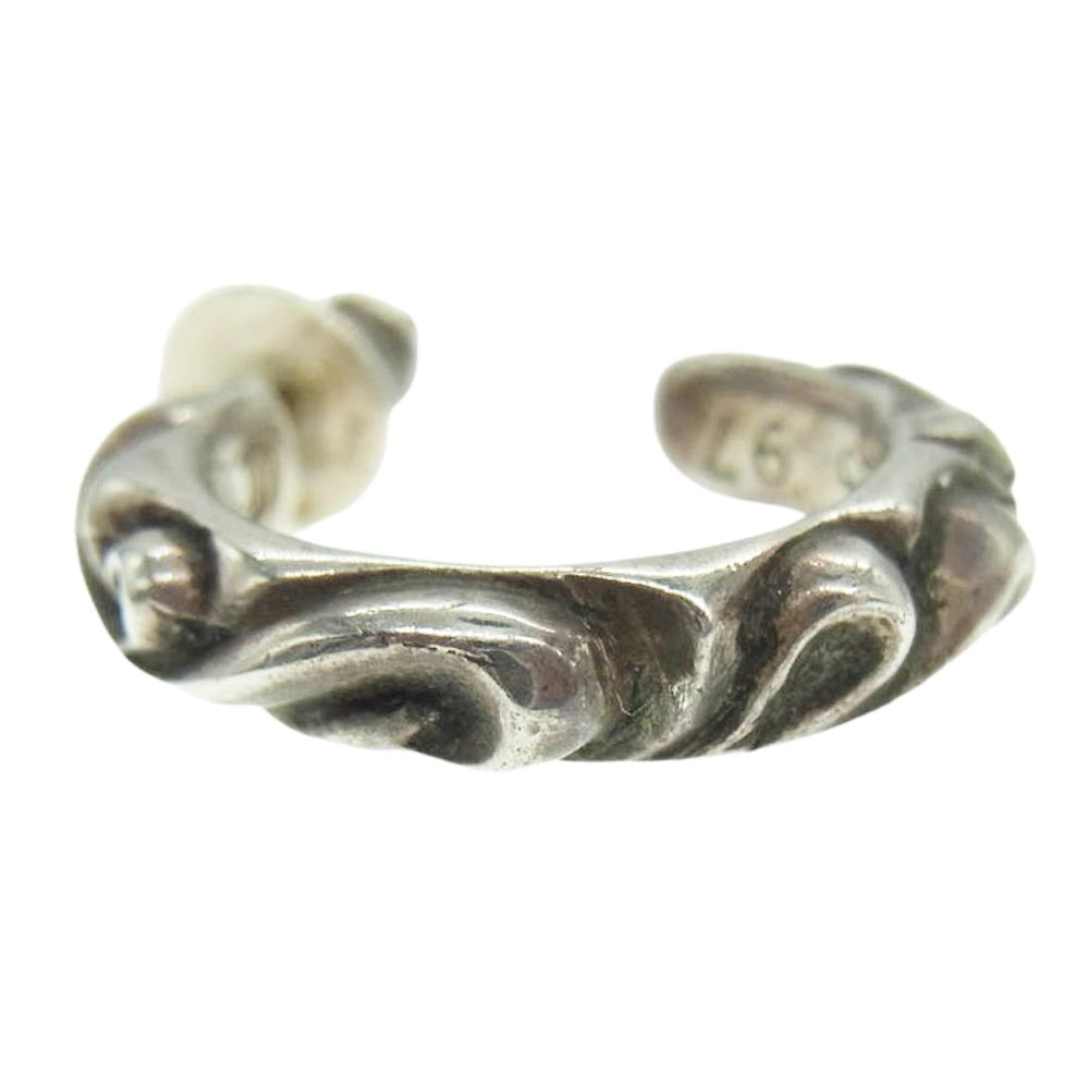 CHROME HEARTS クロムハーツ（原本無） HOOP SCROOL スクロール フープ ピアス シルバー系【中古】