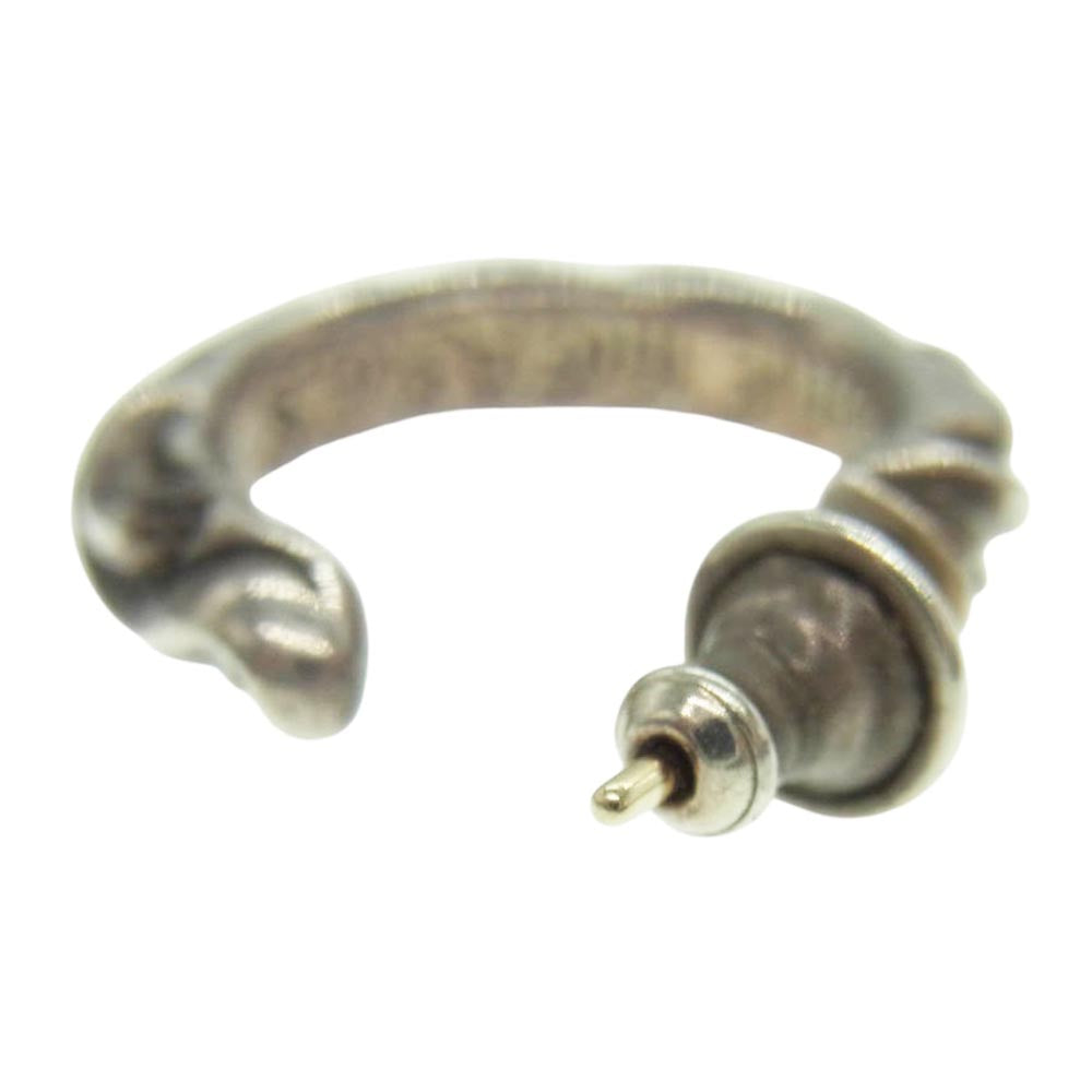 CHROME HEARTS クロムハーツ（原本無） HOOP SCROOL スクロール フープ ピアス シルバー系【中古】