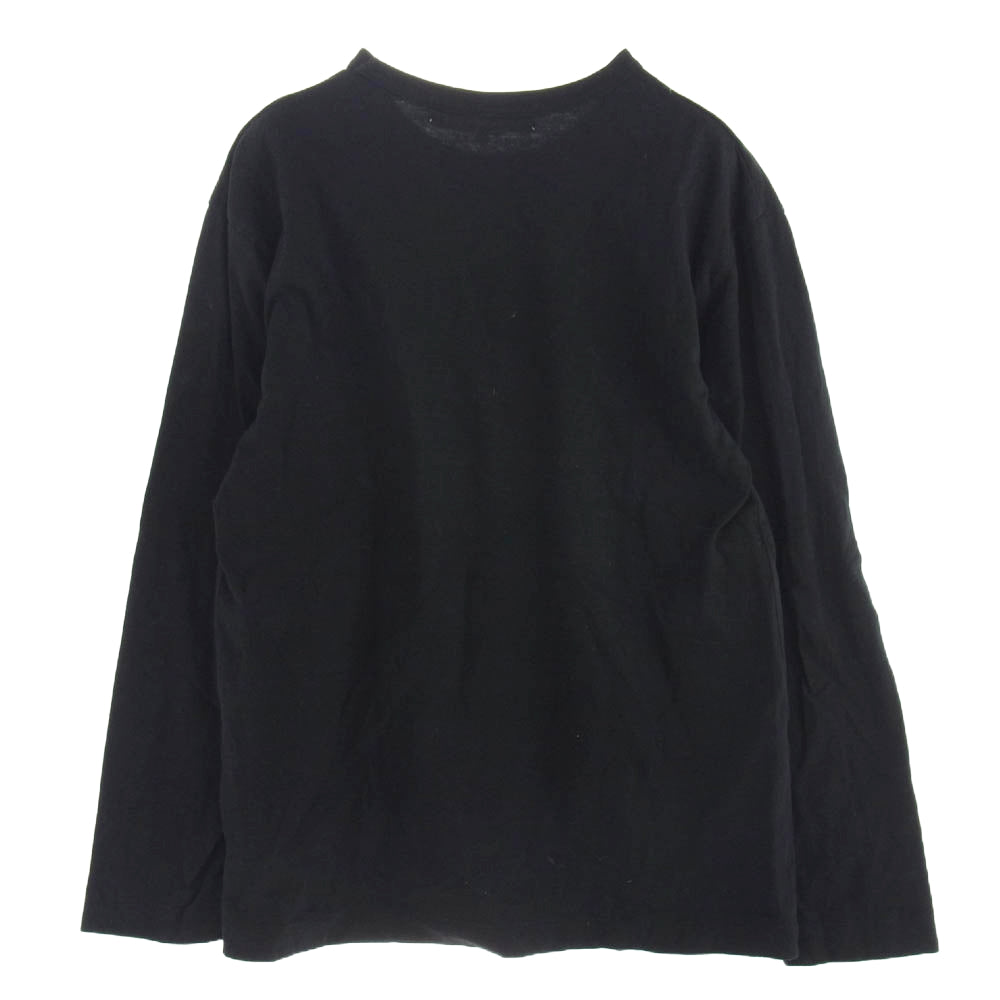 PLAY COMME des GARCONS プレイコムデギャルソン AD2022/4 AZ-T118 ハート ワッペン ロングスリーブ カットソー 長袖 ブラック系 L【中古】