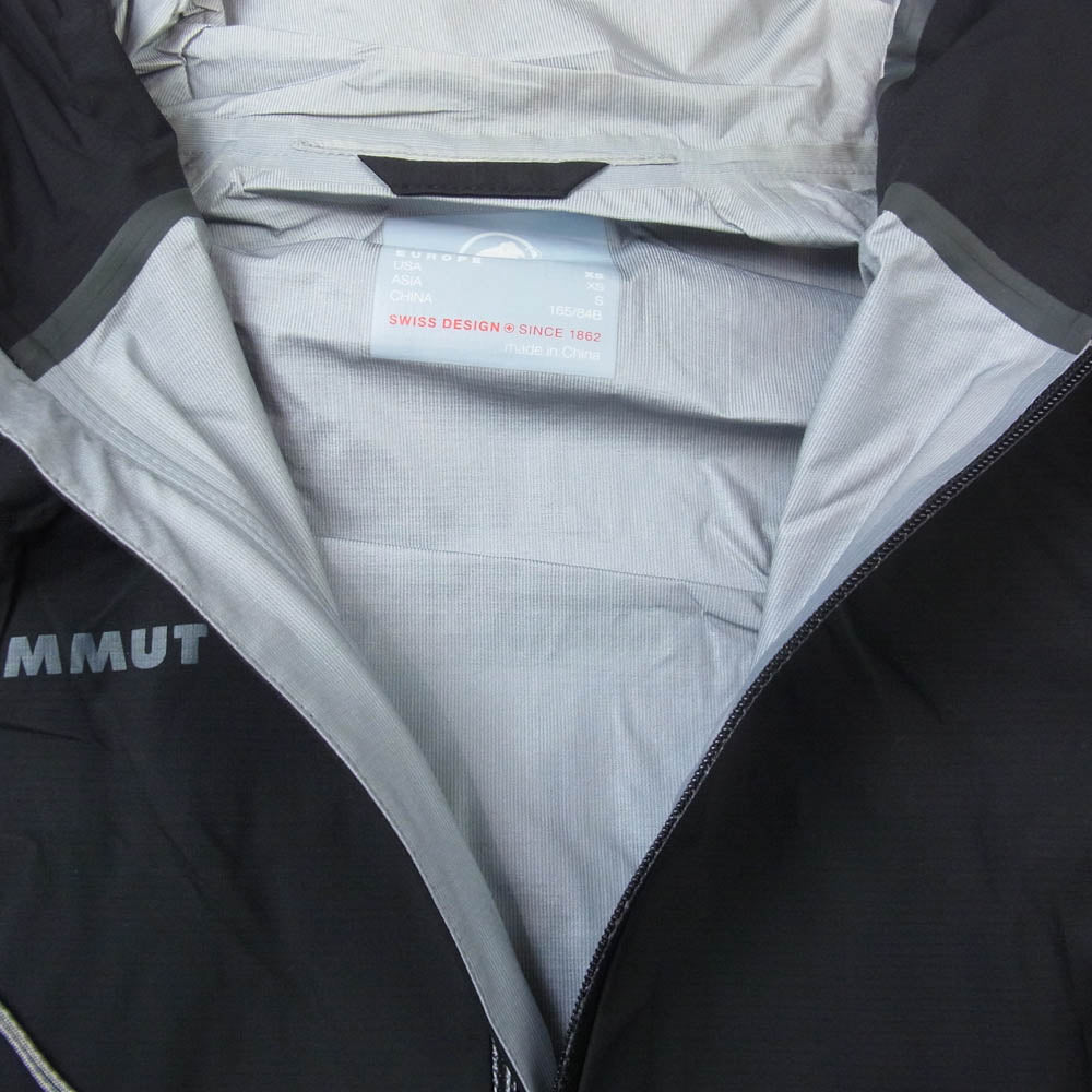 Mammut マムート 1010-27100 Masao Light HS Hooded Jacket マサオ ハードシェル ジャケット マウンテンパーカー ブラック系 S【中古】