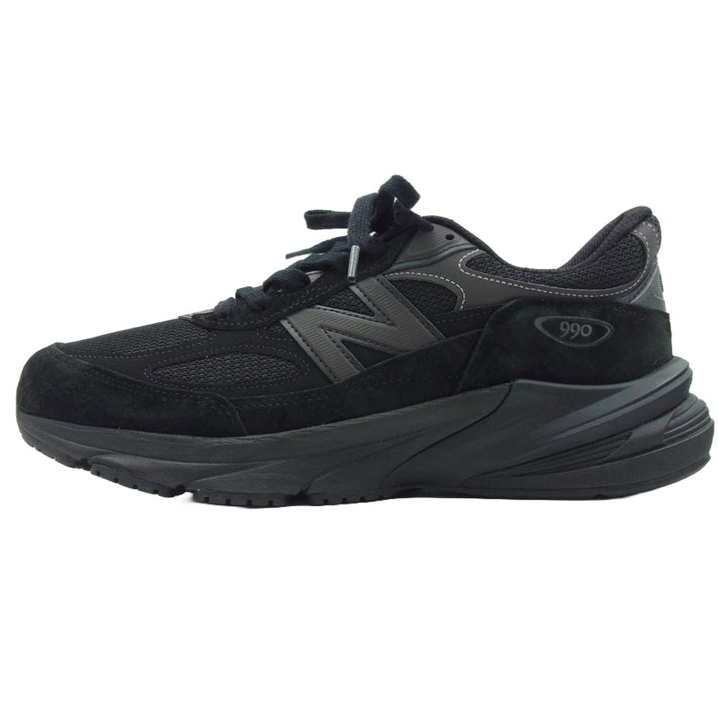 NEW BALANCE ニューバランス U990BB6 TRIPLE BLACK トリプルブラック スエード ローカット スニーカー ブラック系 28.5cm【極上美品】【中古】