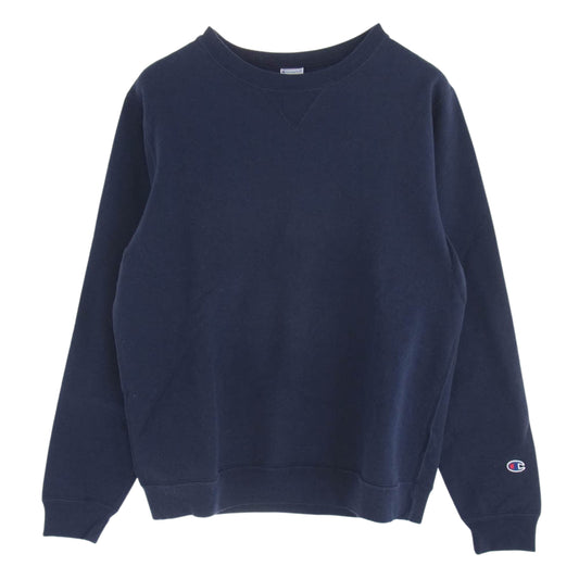 Champion チャンピオン USA製 9oz 現行 クルー スウェット ネイビー系 M【中古】