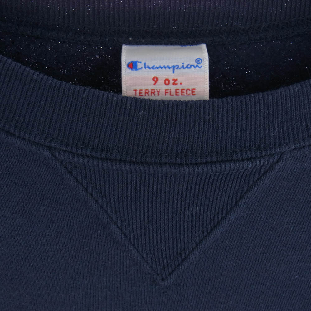 Champion チャンピオン USA製 9oz 現行 クルー スウェット ネイビー系 M【中古】