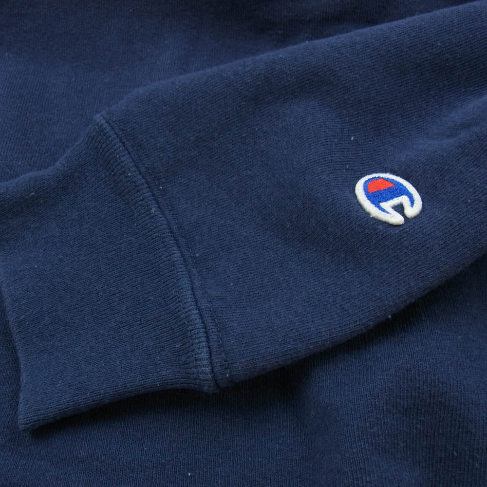 Champion チャンピオン USA製 9oz 現行 クルー スウェット ネイビー系 M【中古】