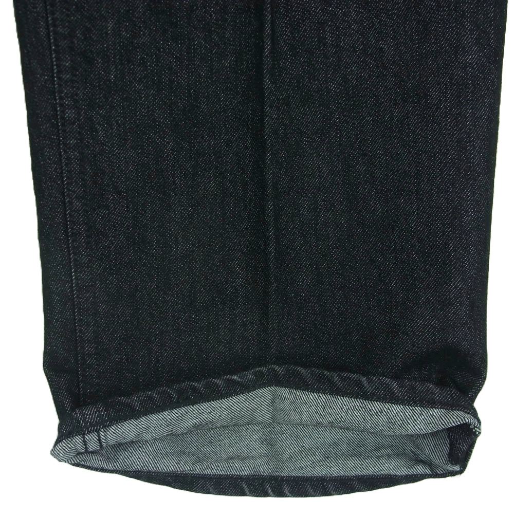 STILL BY HAND スティルバイハンド DN01211 paper denim ペーパー デニム シンチバック パンツ ブラック系 44【中古】
