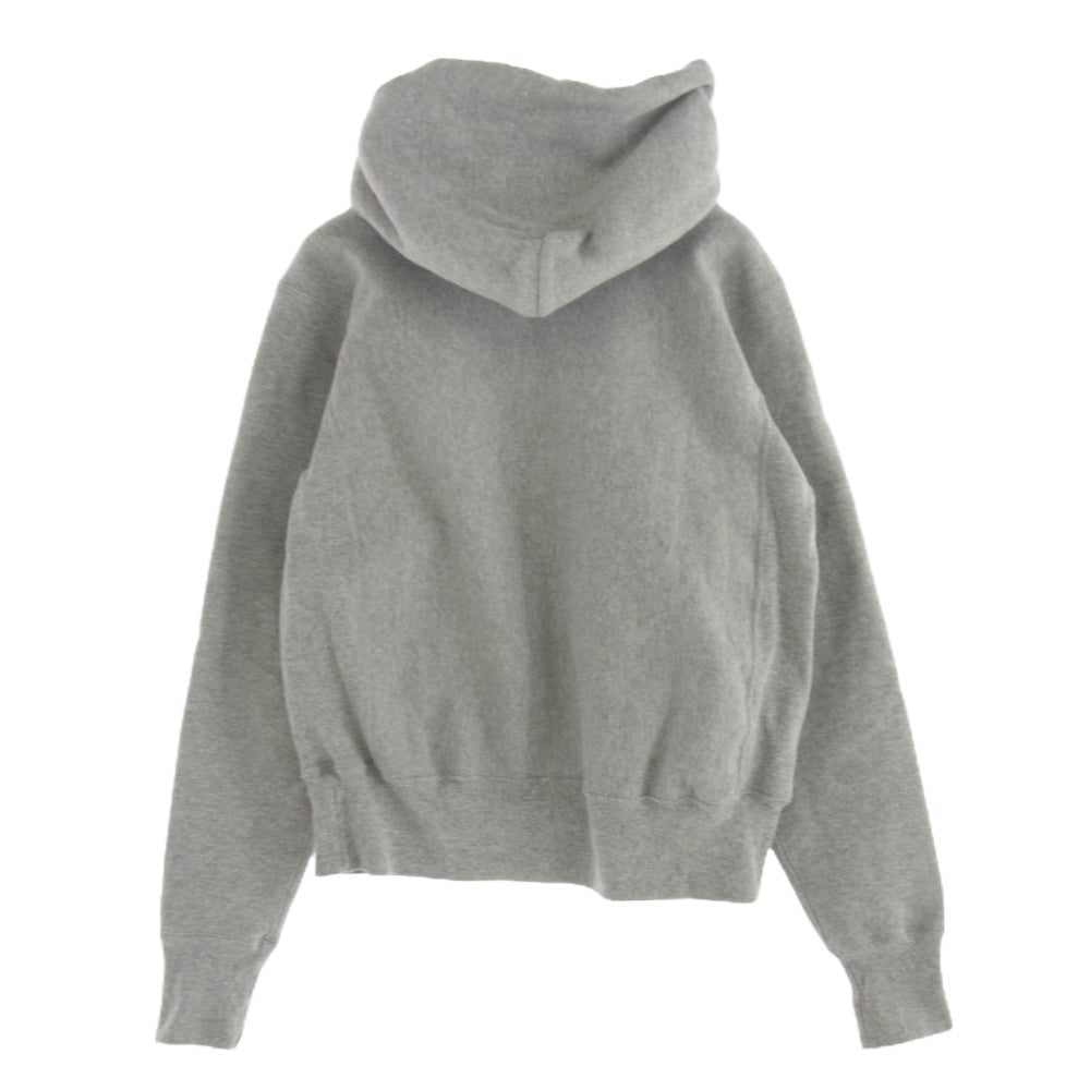 Champion チャンピオン USA製 赤タグ 復刻 リバースウィーブ フーデッド スウェット シャツ パーカー S グレー系 S【中古】