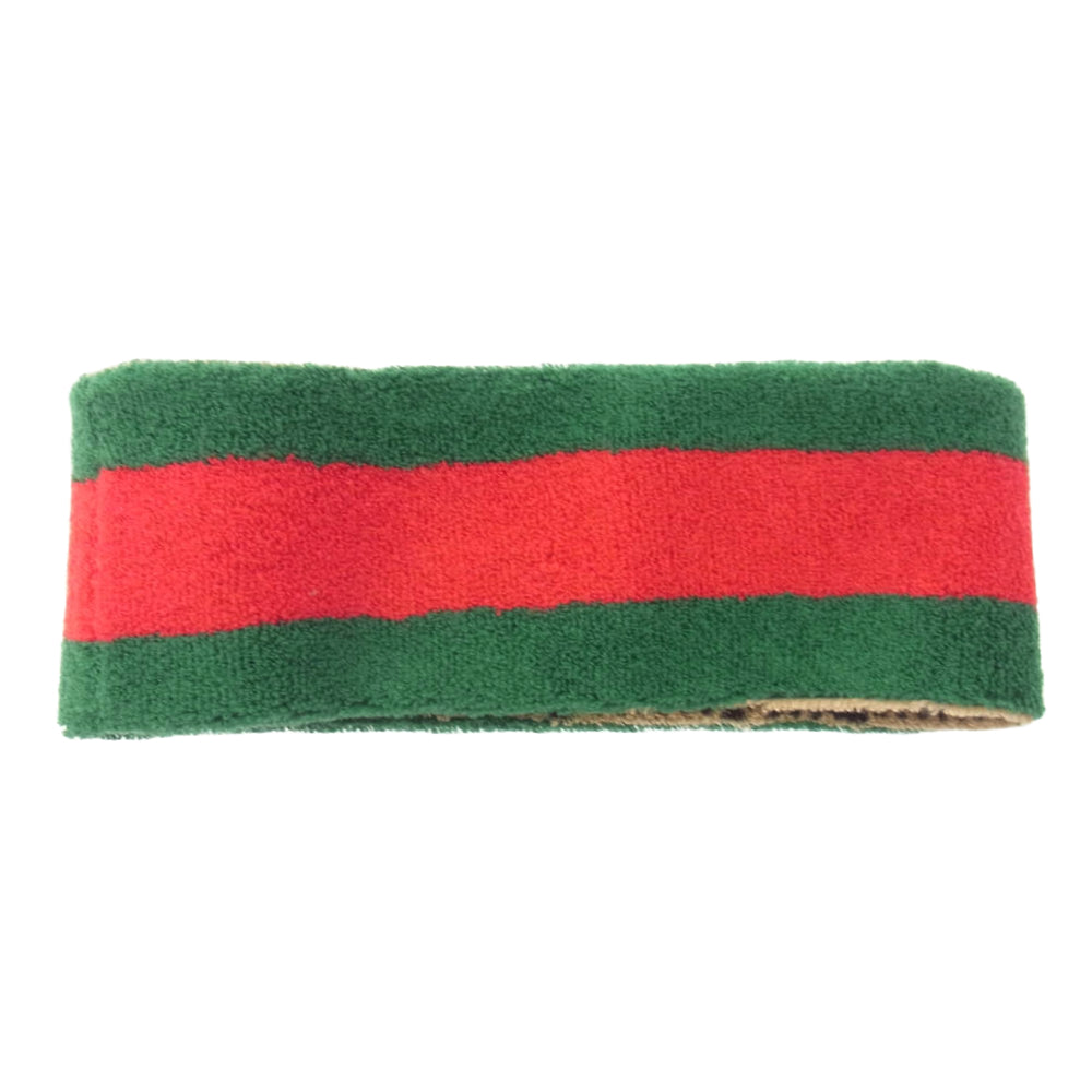 GUCCI グッチ 736291 736291 3GAJX リバーシブル 刺繍 シェリーライン ヘアバンド マルチカラー系【極上美品】【中古】
