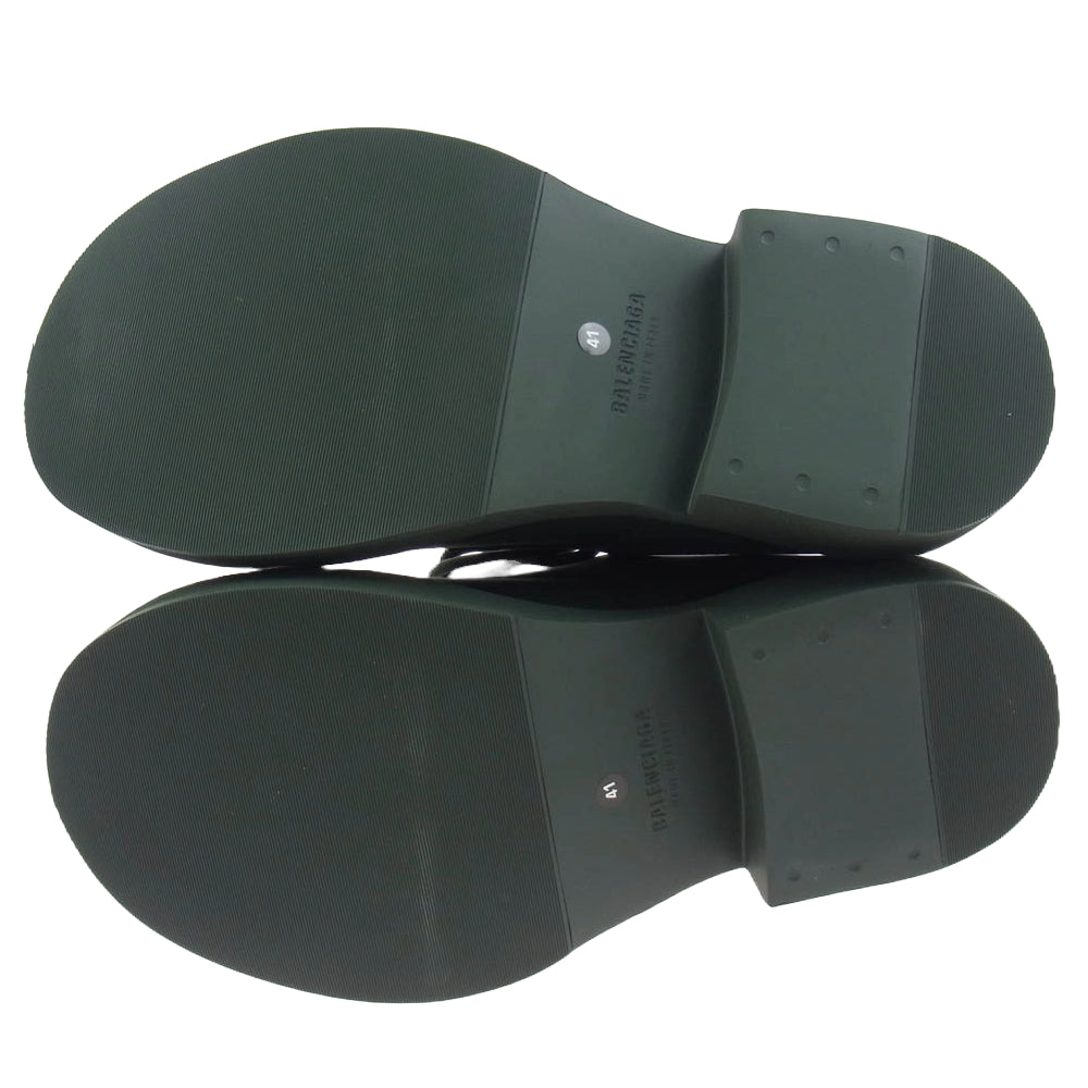 BALENCIAGA バレンシアガ 717805 STEROID DERBY ステロイド ダービー シューズ モスグリーン系 41【新古品】【未使用】【中古】