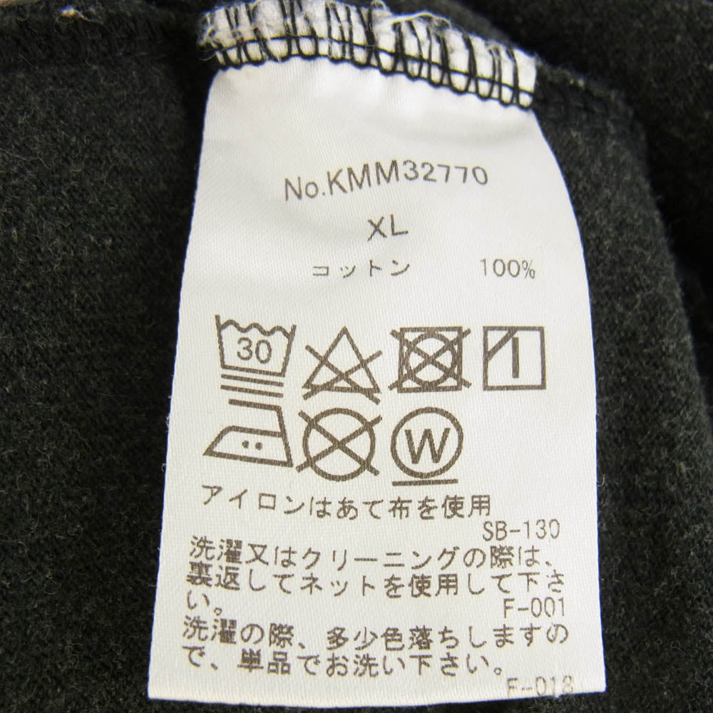 MAISON KITSUNE メゾンキツネ KMM32770 JP EXCLUSIVE FOX TEE ジャパン エクスクルーシブ フォックス Tシャツ 半袖 カットソー グレー系 XL【中古】