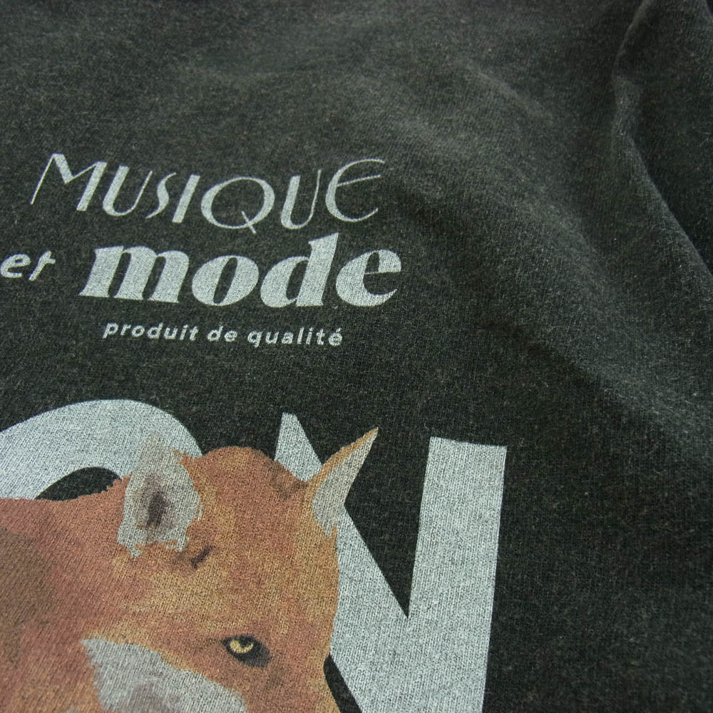 MAISON KITSUNE メゾンキツネ KMM32770 JP EXCLUSIVE FOX TEE ジャパン エクスクルーシブ フォックス Tシャツ 半袖 カットソー グレー系 XL【中古】