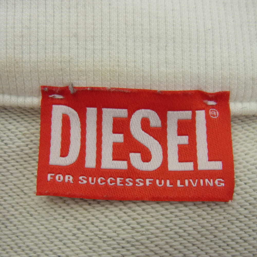 DIESEL ディーゼル A12755 S-BERTO-ZIP 切替 ジップアップ ナイロン ジャケット グレー系 L【中古】