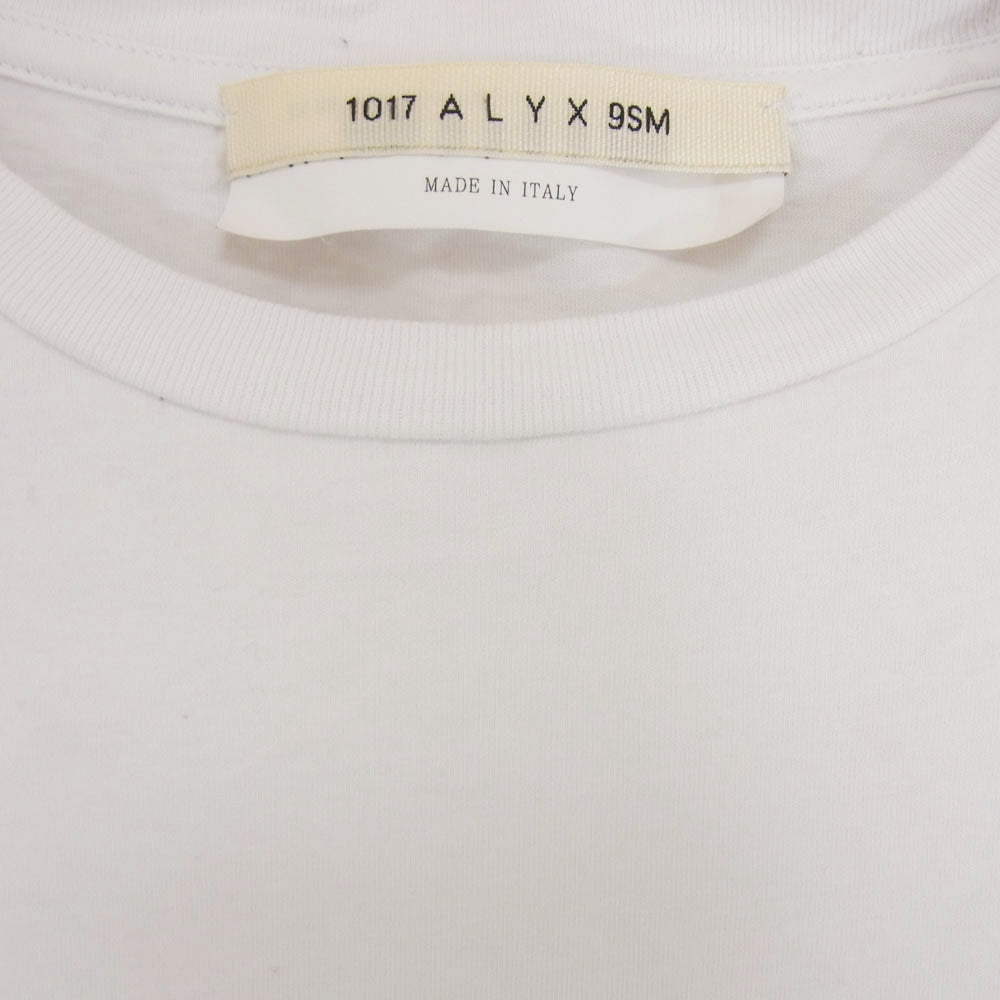 アリクス ロゴプリント バックグラフィックプリント 長袖 クルーネック Tシャツ カットソー ロンT ホワイト系 S【中古】