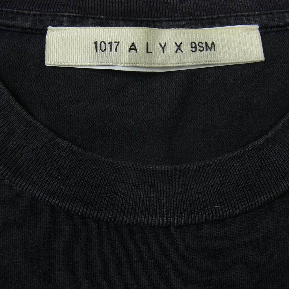 アリクス AAUPA0279FA01 LOGO PRINT GRAPHIC T-SHIRT グラフィック ロゴプリント 半袖 クルーネック Tシャツ カットソー ブラック系 L【中古】