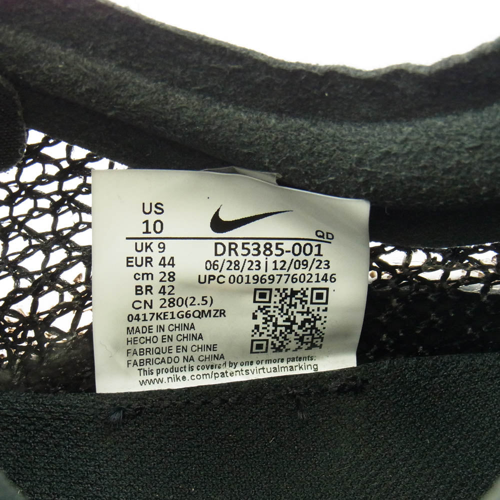 NIKE ナイキ DR5385-001 Matthew M Williams Zoom MMW 6 TRD Run マシューウィリアムズ ズーム ラン スニーカー ブラック系 28cm【中古】