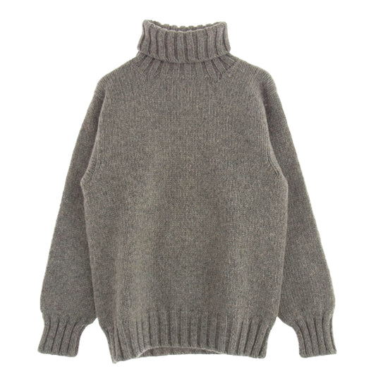 ANATOMICA アナトミカ 3PLY SHETLAND SWEATER TURTLE JAMIESON'S シェットランド セーター タートル ジャーミソンズ ニット グレー系 38【極上美品】【中古】