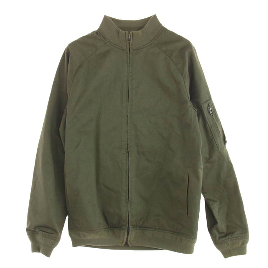 A.P.C. アーペーセー RUE MADAME PARIS 裏地チェック ブルゾン フライト ボマー ジャケット カーキ系 XS【中古】