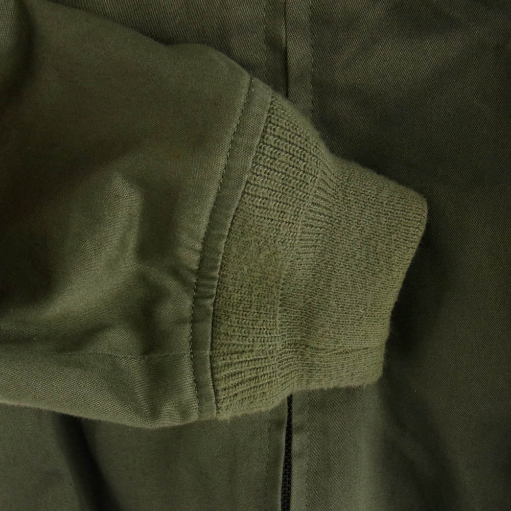 A.P.C. アーペーセー RUE MADAME PARIS 裏地チェック ブルゾン フライト ボマー ジャケット カーキ系 XS【中古】