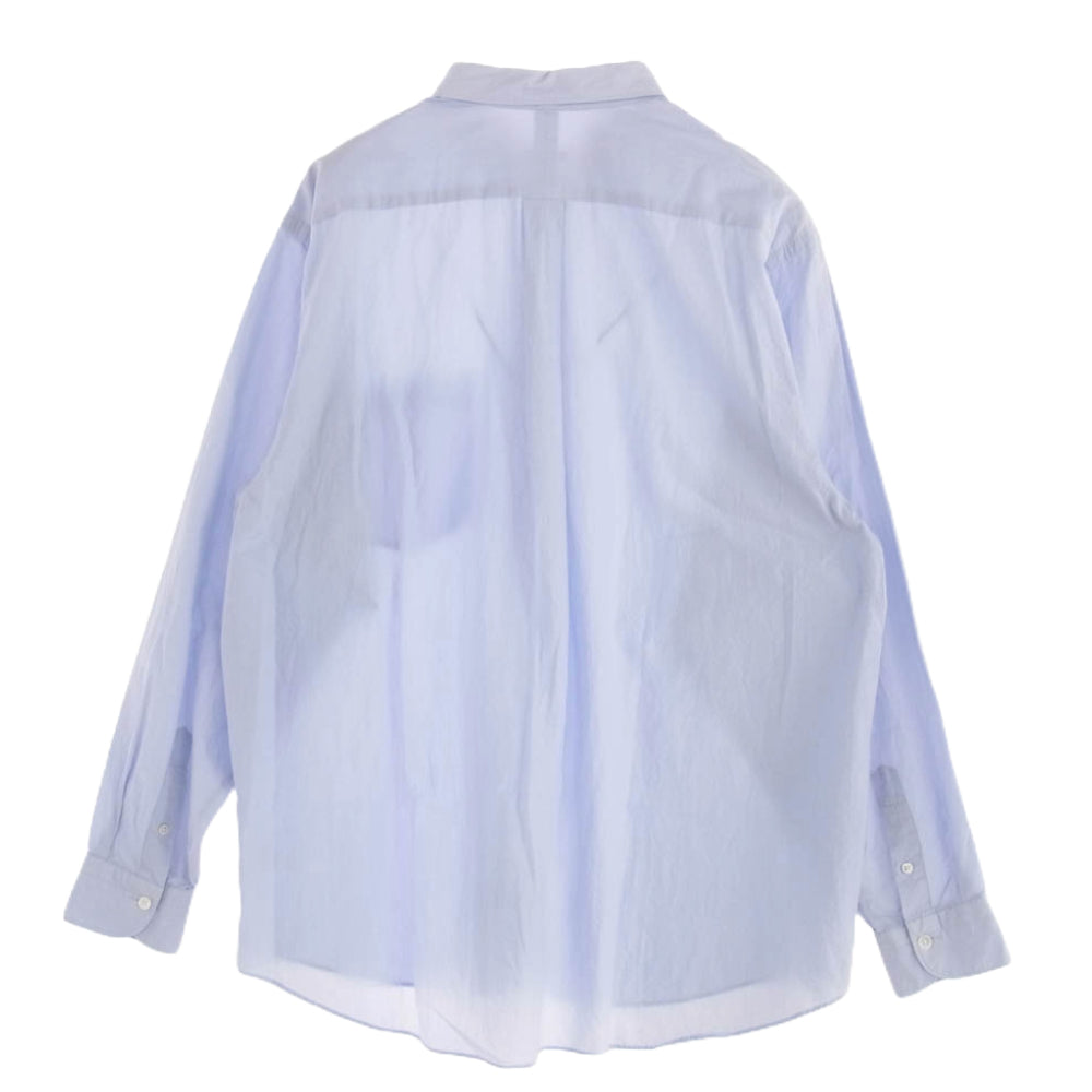 日本初公式 23SS COMOLI コモリシャツ サイズ1 SAX サックス
