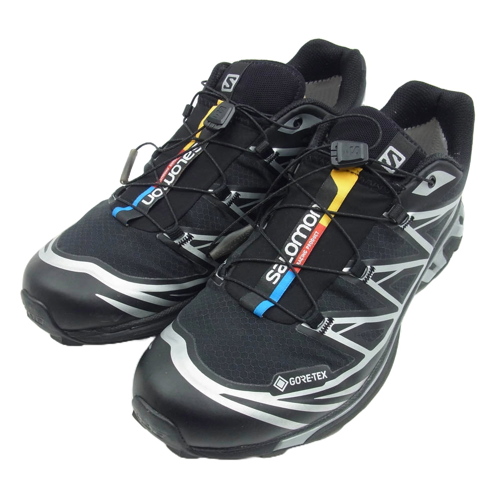 salomon サロモン 474506 XT-6 GTX GORE-TEX Black Footwear Silver ゴアテックス ブラック フットウェアシルバー スニーカー ブラック系 27.5cm【中古】