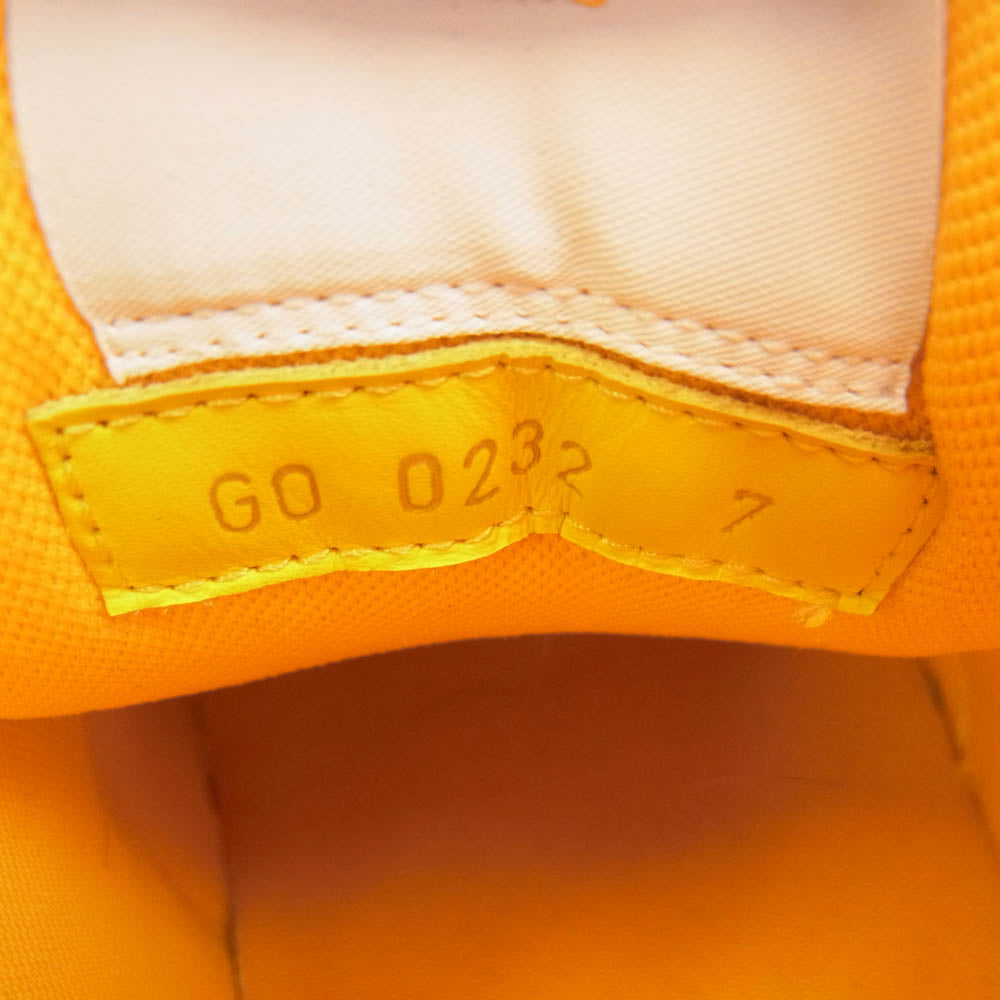 LOUIS VUITTON ルイ・ヴィトン G0 262 1ACHLP LV トレイナー スニーカー ホワイト系 イエロー系 7【中古】