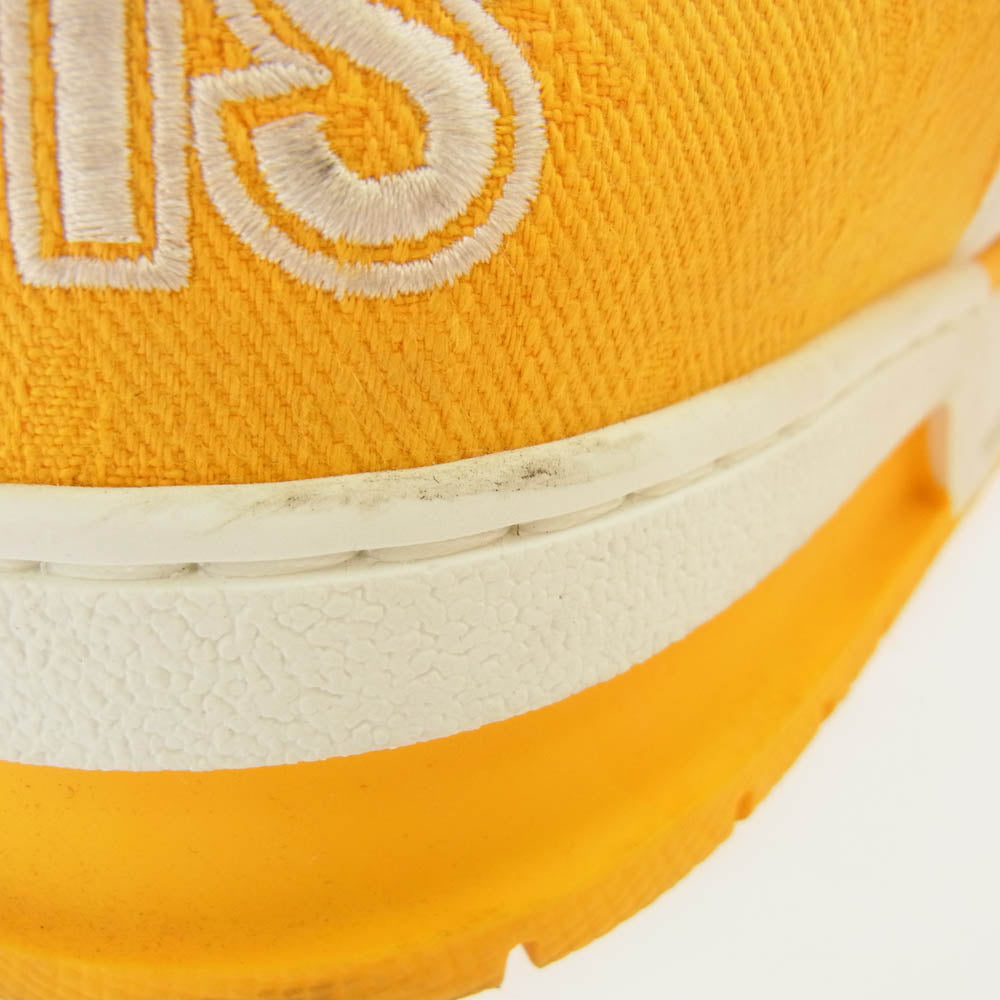 LOUIS VUITTON ルイ・ヴィトン G0 262 1ACHLP LV トレイナー スニーカー ホワイト系 イエロー系 7【中古】