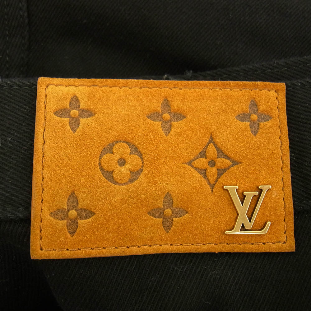 LOUIS VUITTON ルイ・ヴィトン 22AW HND10W イタリア製 ヴァージル・アブロー期 RM222M OK4 モノグラムディテール カーペンター デニムパンツ ブラック系 31【中古】