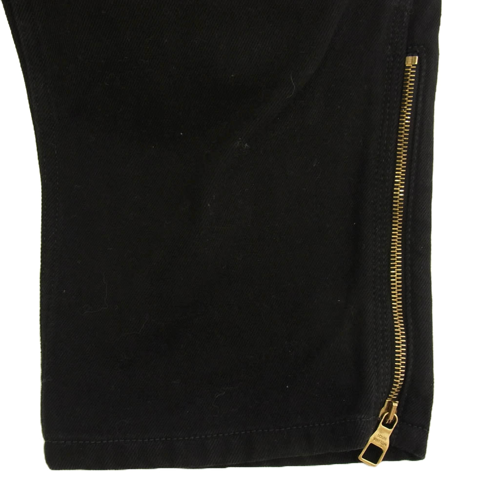 LOUIS VUITTON ルイ・ヴィトン 22AW HND10W イタリア製 ヴァージル・アブロー期 RM222M OK4 モノグラムディテール カーペンター デニムパンツ ブラック系 31【中古】