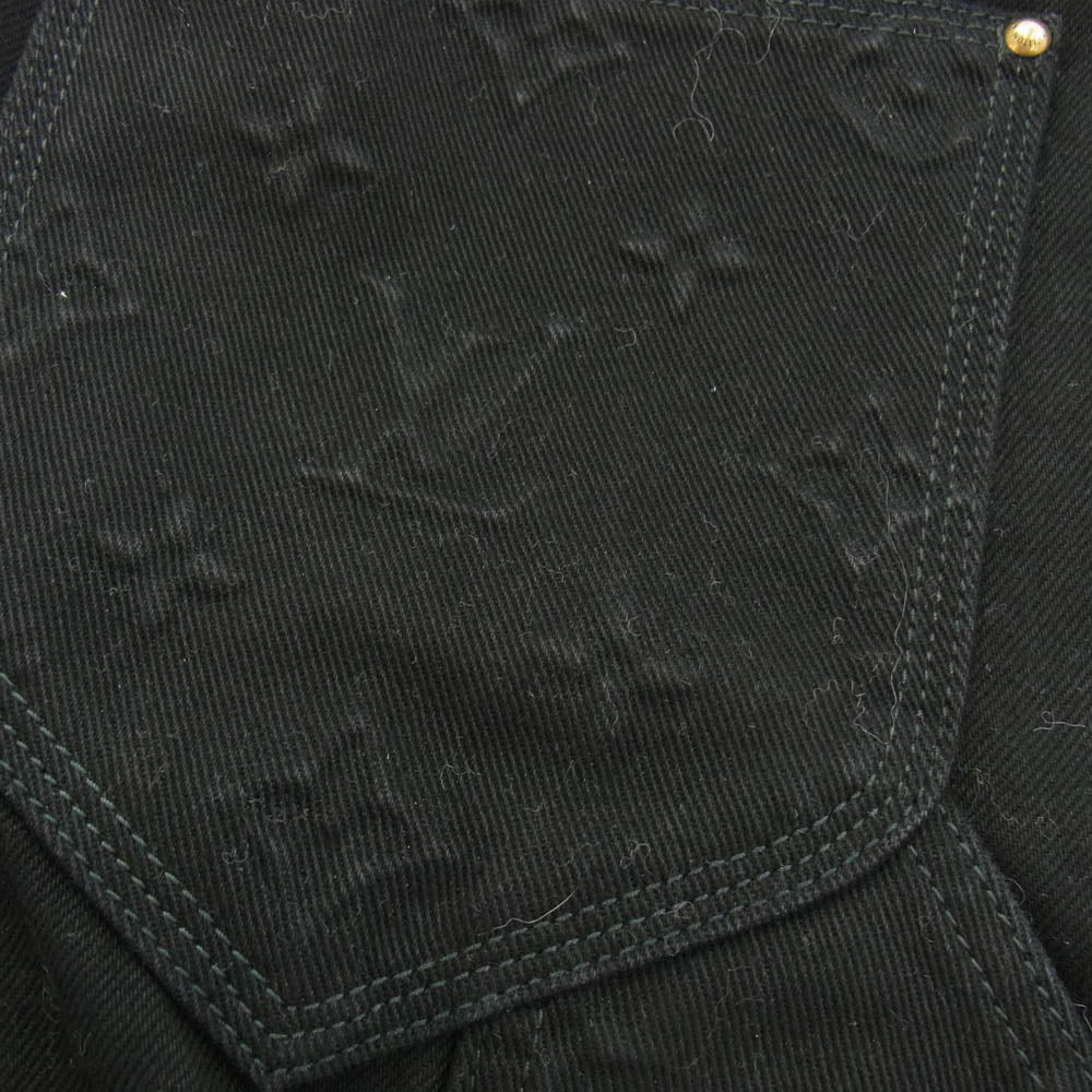 LOUIS VUITTON ルイ・ヴィトン 22AW HND10W イタリア製 ヴァージル・アブロー期 RM222M OK4 モノグラムディテール カーペンター デニムパンツ ブラック系 31【中古】