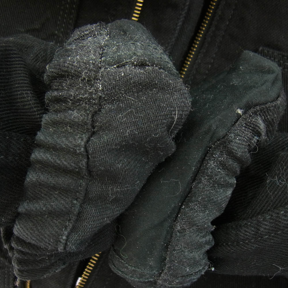 LOUIS VUITTON ルイ・ヴィトン 22AW 1AA4OF イタリア製 ヴァージル・アブロー期 モノグラム ディテール フーデッド デニム ジャケット フルジップ デニムフーディ ブラック系 48【中古】