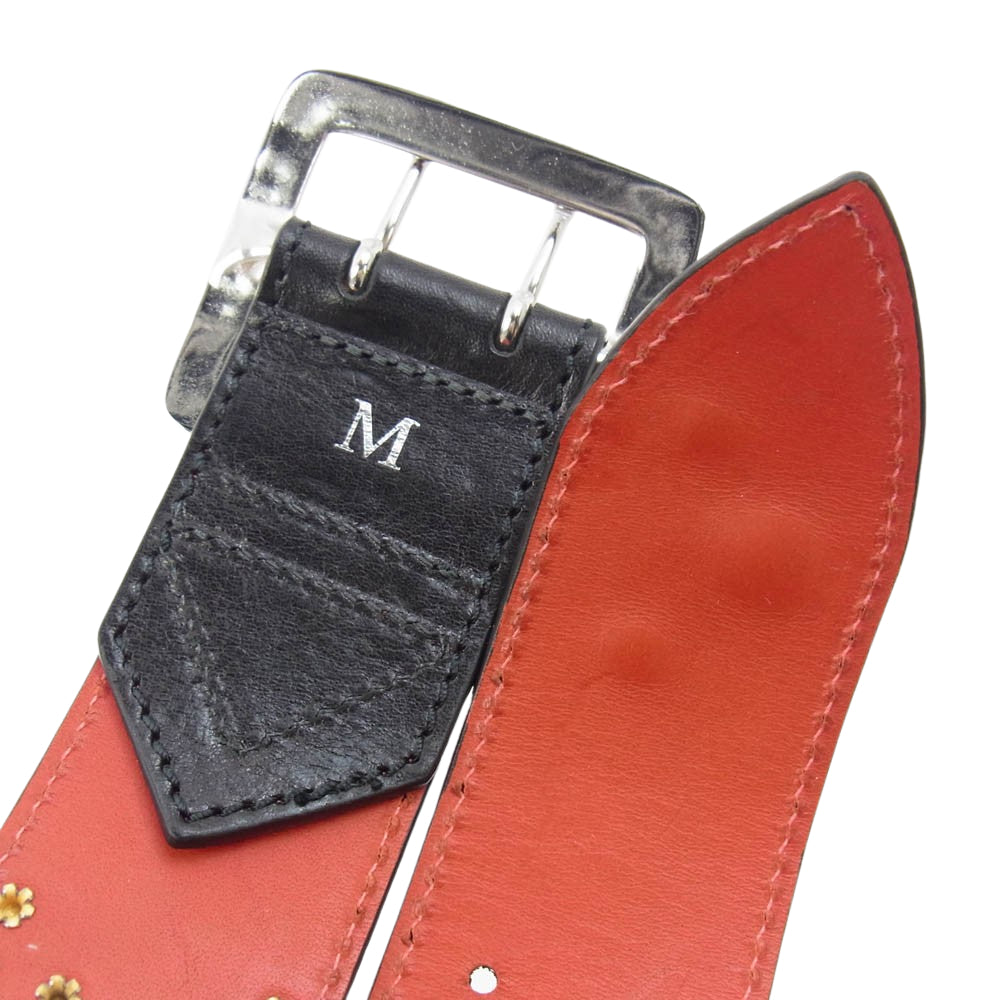 Lewis Leathers ルイスレザー × Guitar Wolf Belt ギターウルフ AVIAKIT Jet Rock n Roll スタッズ ベルト ブラック系 マルチカラー系 M【極上美品】【中古】