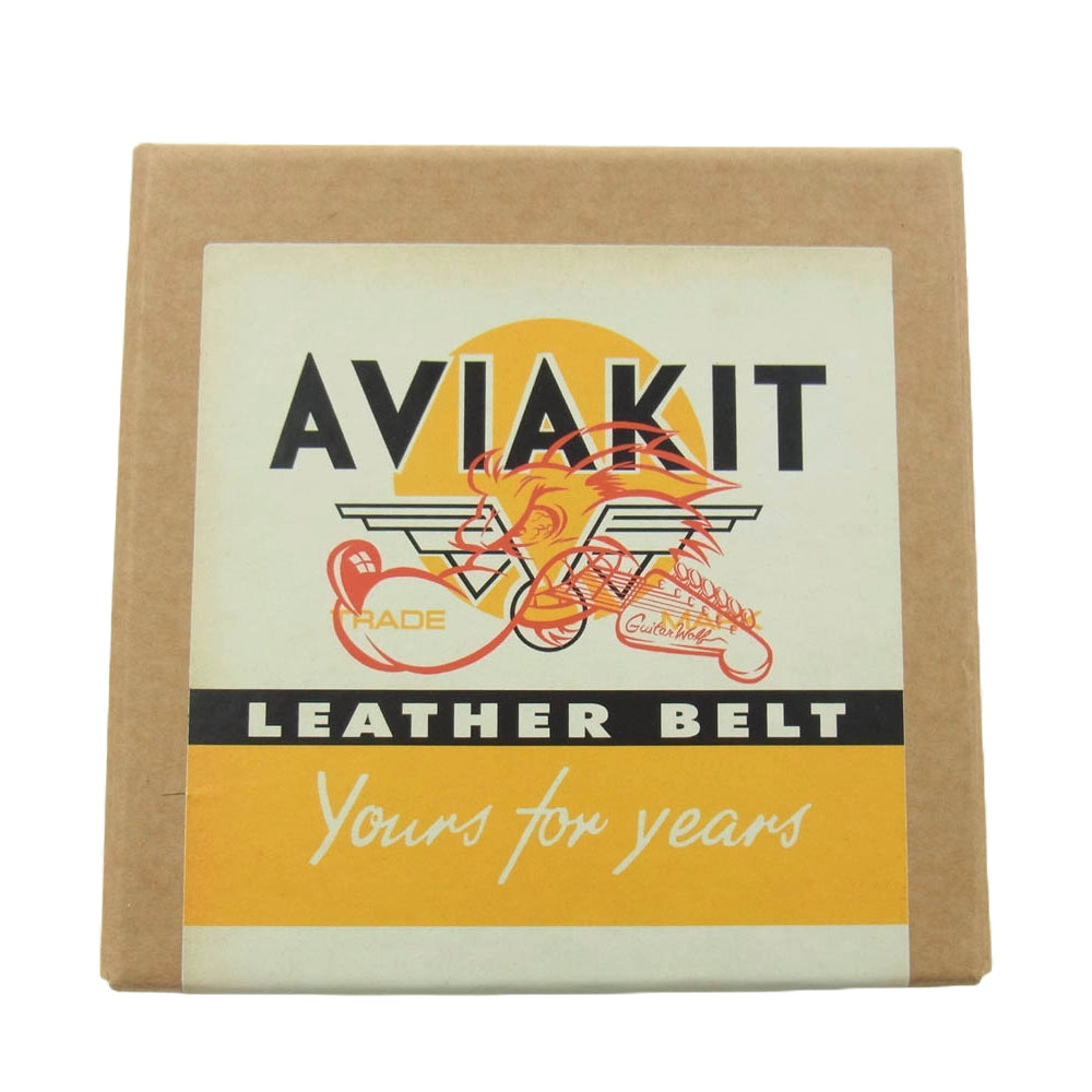 Lewis Leathers ルイスレザー × Guitar Wolf Belt ギターウルフ AVIAKIT Jet Rock n Roll スタッズ ベルト ブラック系 マルチカラー系 M【極上美品】【中古】