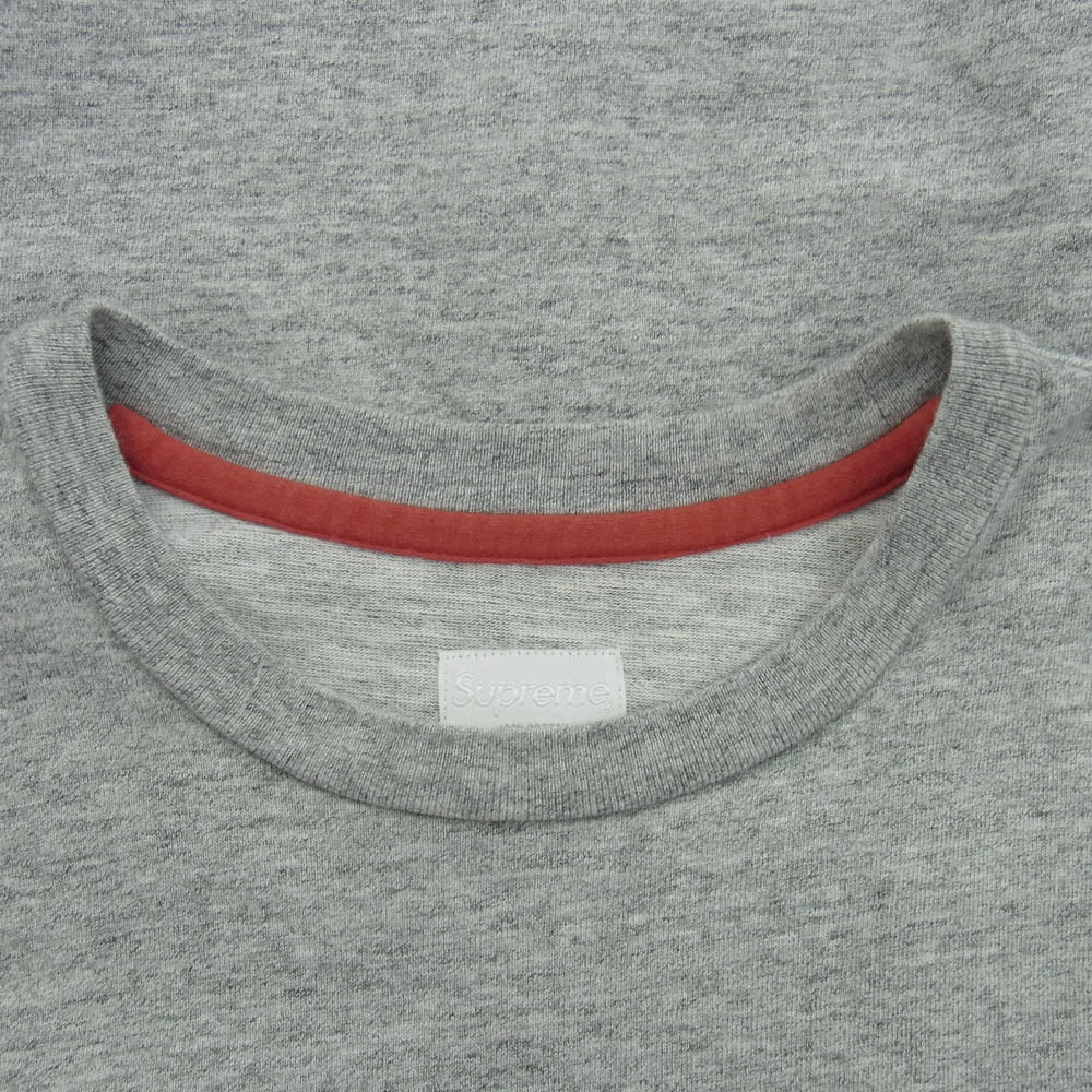 Supreme シュプリーム S/S Pocket Tee ロゴプリント ショートスリーブ 半袖 ポケット Tシャツ グレー系 M【中古】