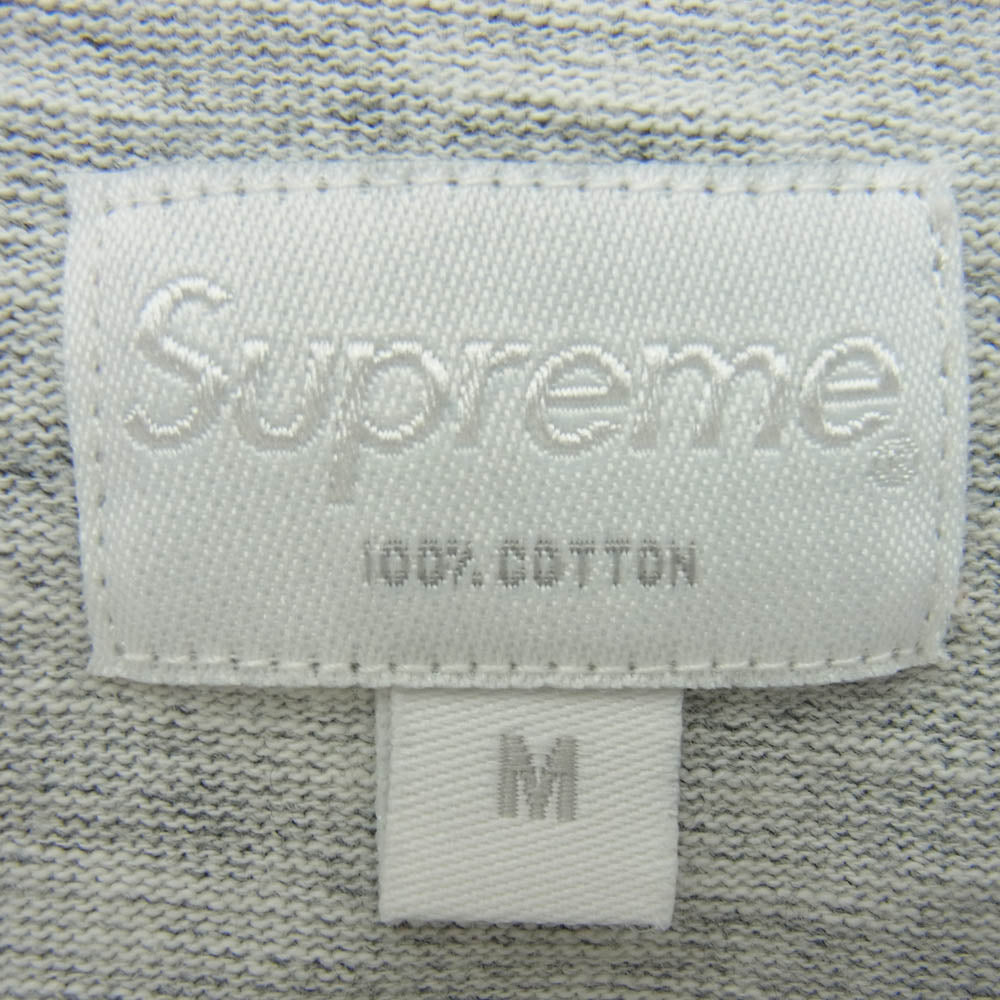 Supreme シュプリーム S/S Pocket Tee ロゴプリント ショートスリーブ 半袖 ポケット Tシャツ グレー系 M【中古】