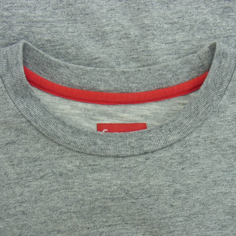 Supreme シュプリーム L/S Pocket Tee ピスタグ 長袖 ロングスリーブ ポケット Tシャツ グレー系 S【中古】