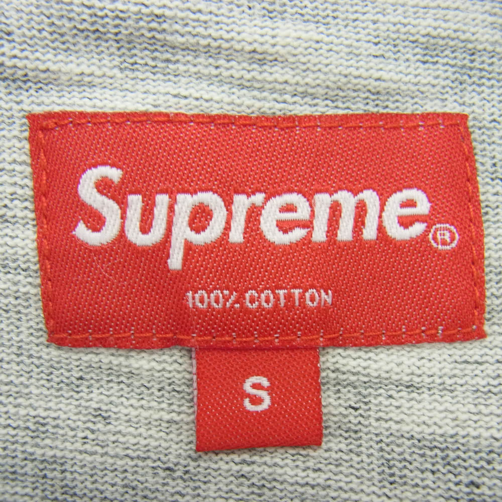 Supreme シュプリーム L/S Pocket Tee ピスタグ 長袖 ロングスリーブ ポケット Tシャツ グレー系 S【中古】