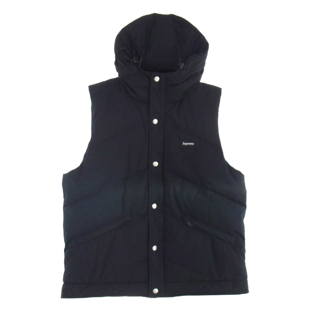 Supreme シュプリーム 12AW Hooded Down Vest ブラック系 M【中古】