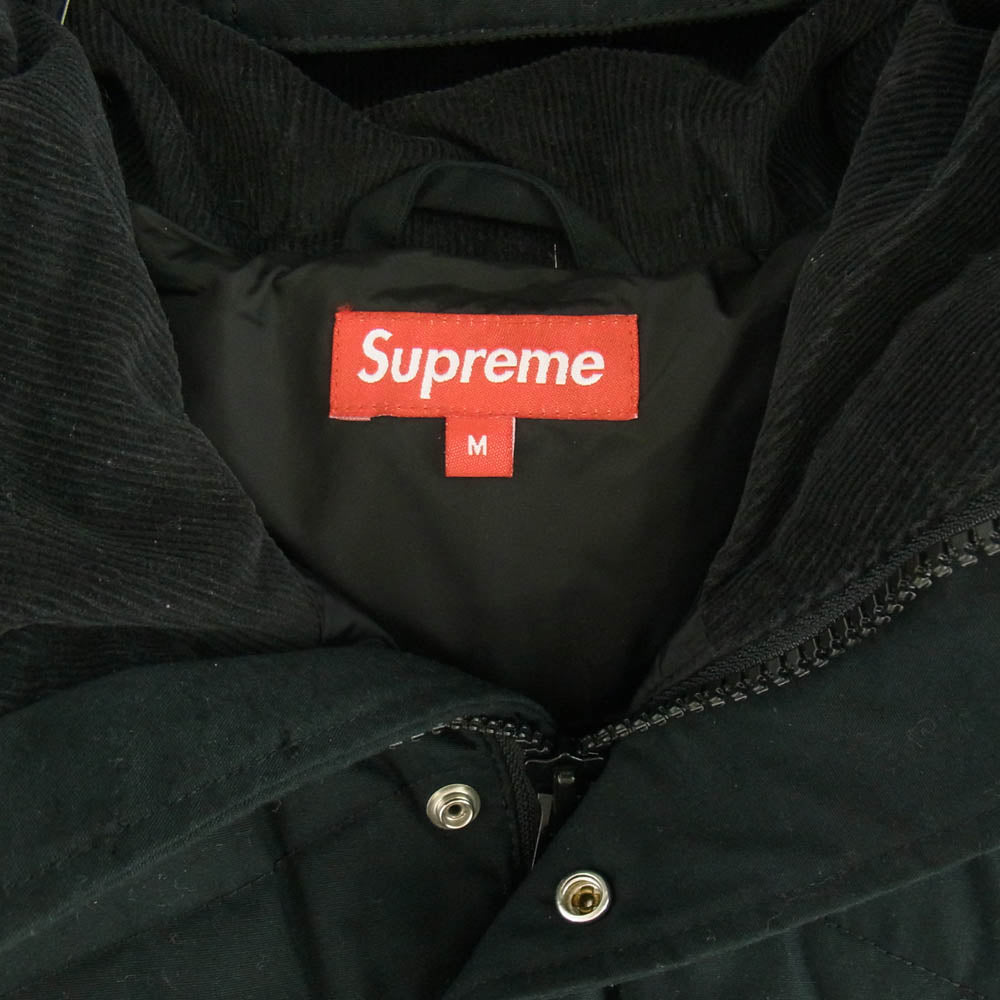 Supreme シュプリーム 12AW Hooded Down Vest ブラック系 M【中古】
