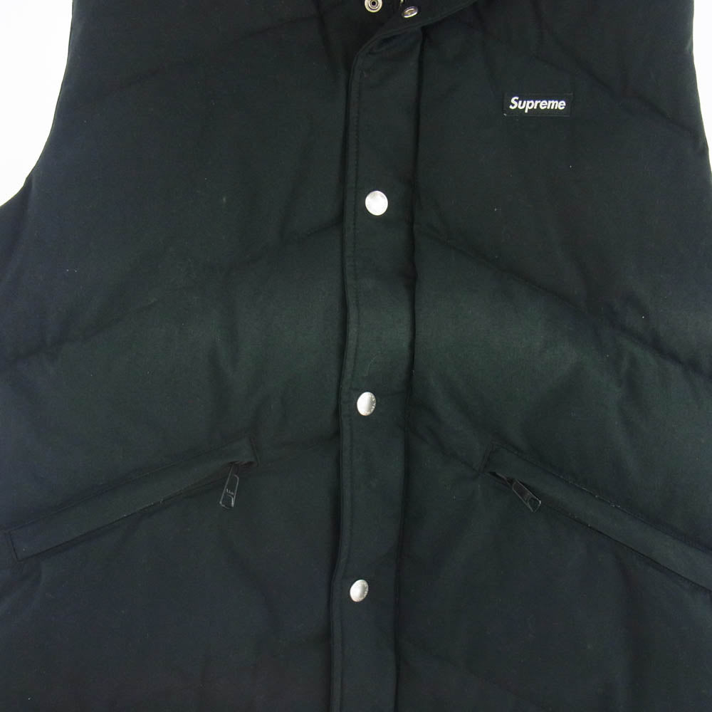 Supreme シュプリーム 12AW Hooded Down Vest ブラック系 M【中古】