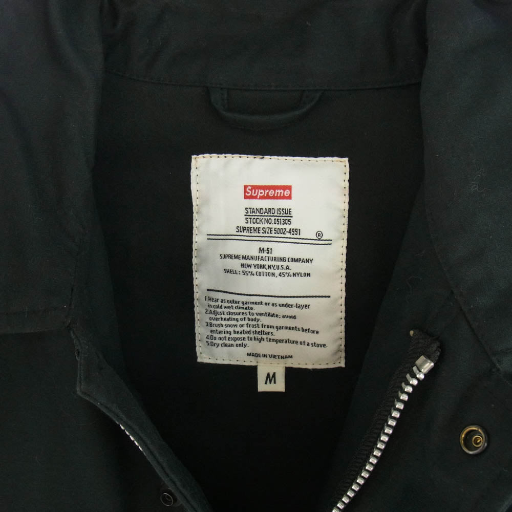 Supreme シュプリーム 10SS M-51 JACKET ミリタリー ジャケット ブラック系 M【中古】