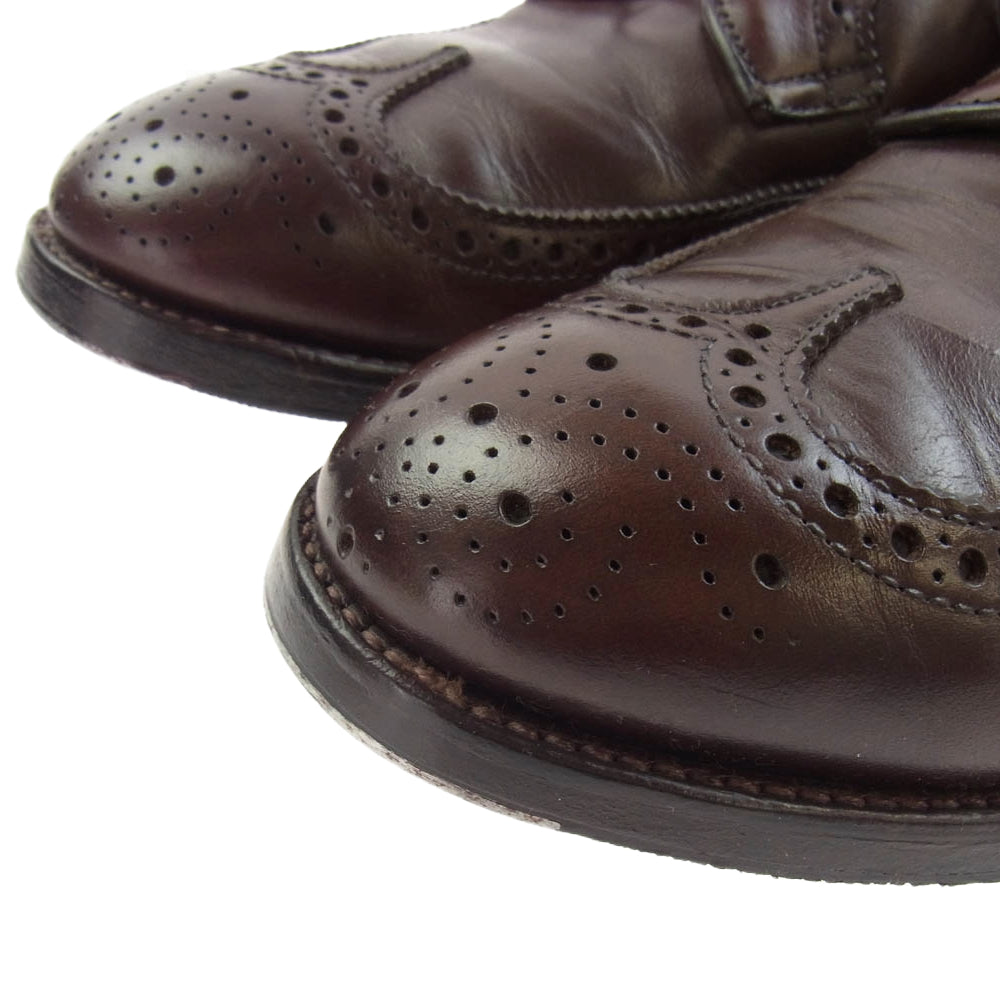 ALDEN オールデン 58806 モディファイド クロムエクセル 純正シューツリー付属 ロングウィングチップ レザー シューズ ダークブラウン系 8.5D【中古】