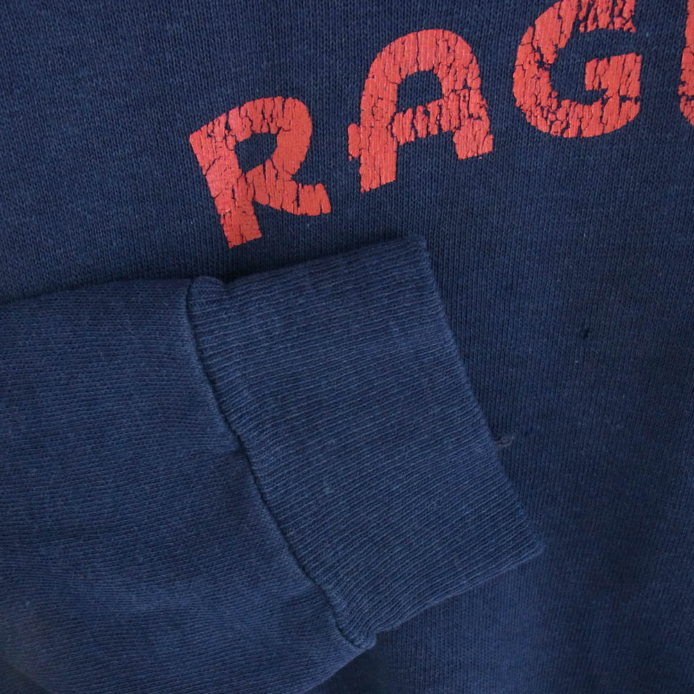 ヴィンテージ ヴィンテージ RAGU ラグーソース 企業ロゴ プリント スウェット ネイビー系【中古】