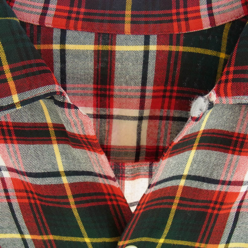 ヴィンテージ 60's～70's チェック柄 シャツ 長袖 マルチカラー系【中古】