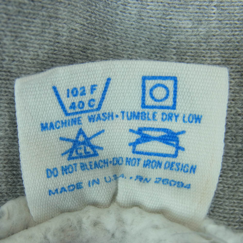 Champion チャンピオン 80s 90s トリコタグ リバースウィーブ カレッジプリント スウェット パンツ グレー系 L【中古】