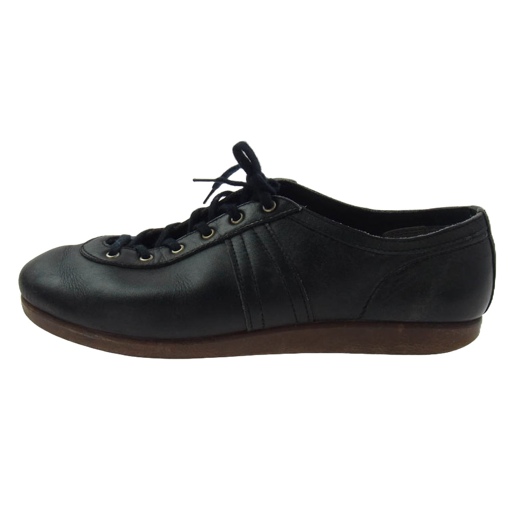 ヴィンテージ 60s 70s ドイツ軍 ジャーマントレーナー スニーカー ブラック系 38【中古】