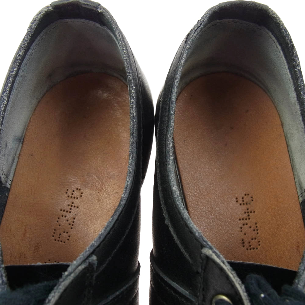 ヴィンテージ 60s 70s ドイツ軍 ジャーマントレーナー スニーカー ブラック系 38【中古】